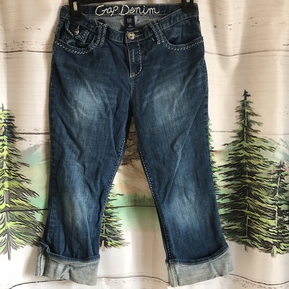 Gap girl’s denim jean capris - Picture 2 of 5
